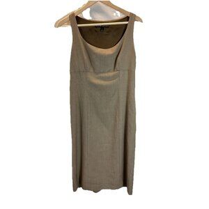 RALPH LAUREN BLACK LABEL Size 6 Tan Sheath Sleeveless dress Equestrian Old money